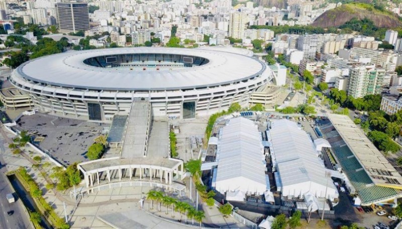 Inauguraron un hospital de campaña en el mítico estadio Maracaná