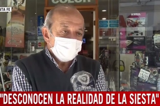 Comerciantes no quieren abrir los comercios durante la siesta