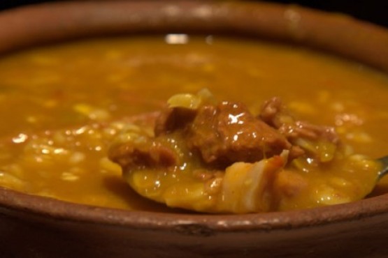 Locro tradicional del 25 de mayo. 