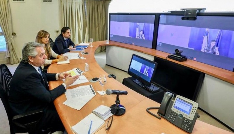 El Presidente realizó una videoconferencia con la ministra de Finlandia, Sanna Marin