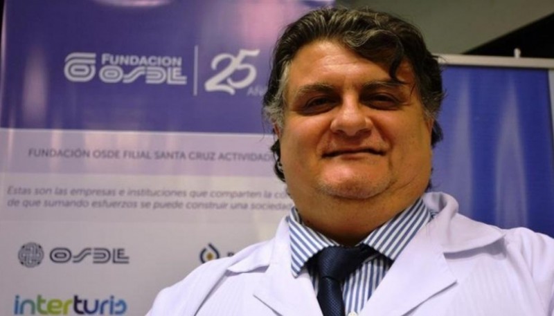 Doctor José Gutiérrez, jefe del Servicio de Hemoterapia del Hospital Regional de Río Gallegos.