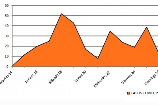 Desde el martes hasta hoy hubo 310 casos. 