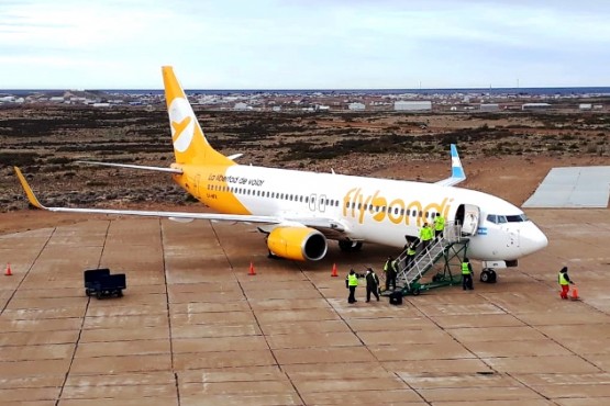 Flybondi tocó pista en Puerto San Julián