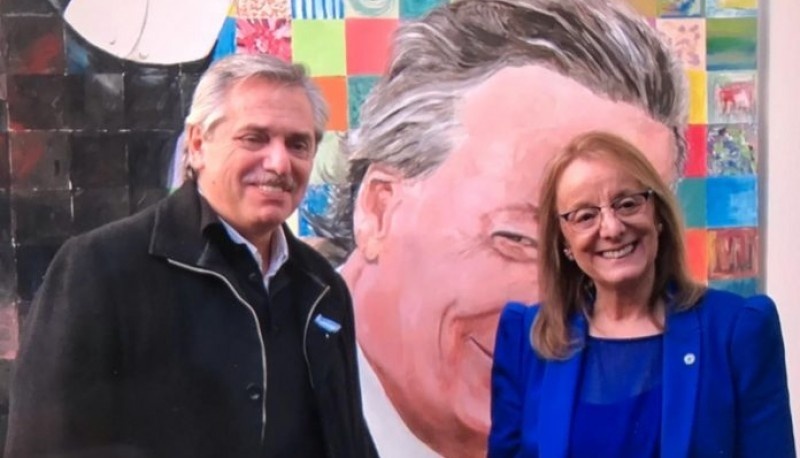 Alberto Fernández y Alicia Kirchner (Foto archivo).