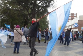 En Trelew también se manifestaron contra el Gobierno Nacional