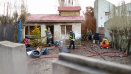 Se incendió una vivienda en el barrio Belgrano