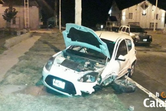 Violenta colisión de un conductor alcoholizado en la madrugada