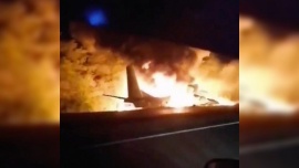 Se estrelló un avión en el noreste de Ucrania