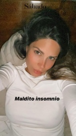 Barby Franco beboteó a la madrugada: “Maldito insomnio”