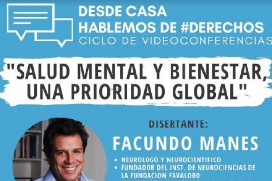 Derechos Humanos brindará una nueva charla “Salud Mental y Bienestar, una prioridad global” 