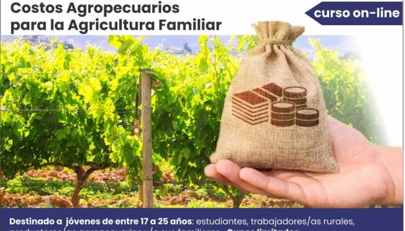 Provincia invita al curso sobre Costos Agropecuarios para la Agricultura Familiar