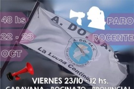 ADOSAC con paro, caravana y bocinazos