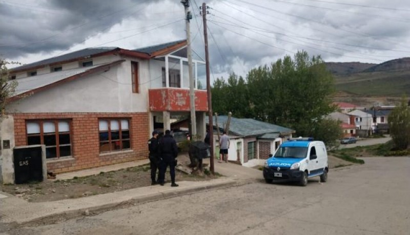 Una de las viviendas allanadas por la policía.   