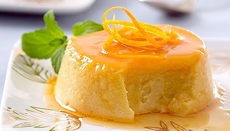 Cómo hacer flan de naranja 