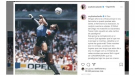 Thelma Fardin despidió a Diego Maradona y criticó a las feministas