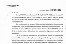 Santa Cruz|  La Provincia pasa a DISPO pero con restricciones