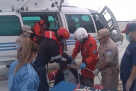 Trelew| Aeroevacuaron a un tripulante del buque “Cabo Tres Puntas”