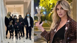 El reencuentro de Wanda Nara con sus hijos en París, tras su estadía en la Argentina