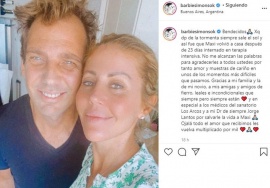 El novio de Barbie Simons recibió el alta