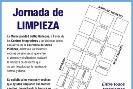 Río Gallegos| Mañana comienza un nuevo operativo integral de limpieza en barrios