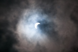 Así se vio el eclipse en Río Gallegos