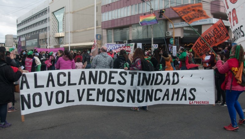 Aquel 30 de diciembre hubo vigilia en Río Gallegos, como en todo el país, por la despenalización del aborto.