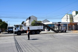 Río Gallegos| Intensa actividad de Obras Públicas durante el fin de semana