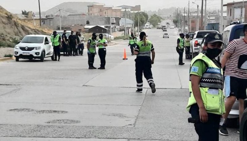 Controles en distintos puntos de la ciudad.