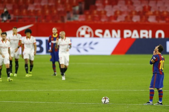 Barcelona cayó ante el Sevilla en la ida de la Copa del Rey