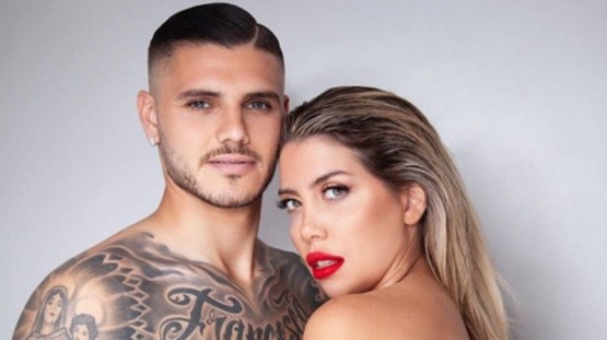 Wanda Nara y Mauro Icardi. 