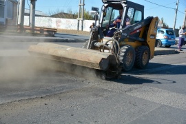 Municipio de Río Gallegos continúa con tareas previas al asfaltado de la San Martín