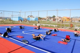 Trabajar el cuerpo y las emociones es parte de “Deportes en la Ría” de Río Gallegos