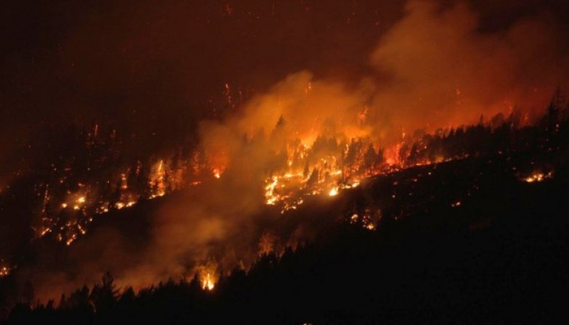 Incendios en la cordillera. 