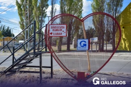 Municipio de Río Gallegos trasladó el Corazón Solidario