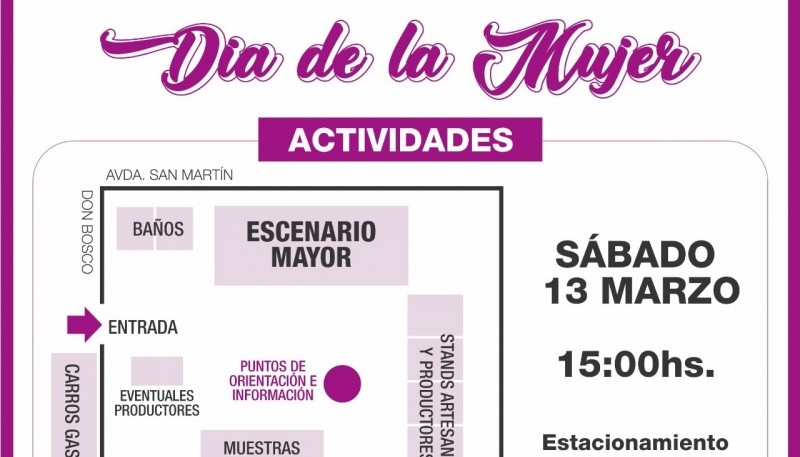 actividades por el Día de la Mujer. 