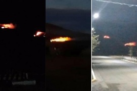 Incendio en cercanías a Rospentek