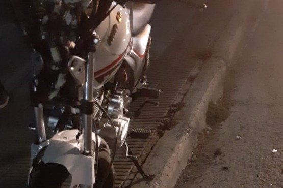 La moto fue secuestrada por Tránsito en la madrugada. 