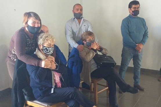 Familiares de Vicente Maíllo en la lectura de la sentencia (Foto: C.Robledo).