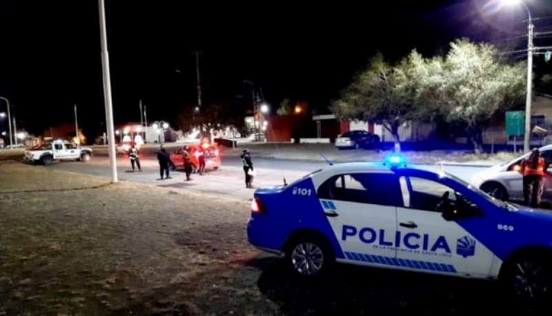 Operativo de control en Río Gallegos (foto Santa Cruz en el Mundo)