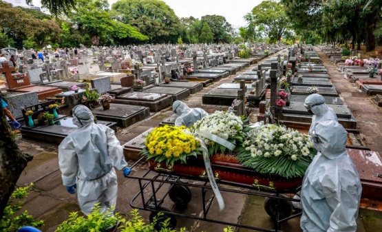 Récord de muertes por COVID:  Un muerto cada 4 minutos en Río de Janeiro