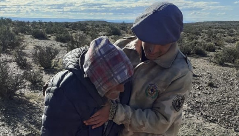 Encontraron a Maliqueo Benancio tras amplio operativo a caballo en Trelew 