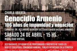 Charla abierta sobre el Genocidio Armenio