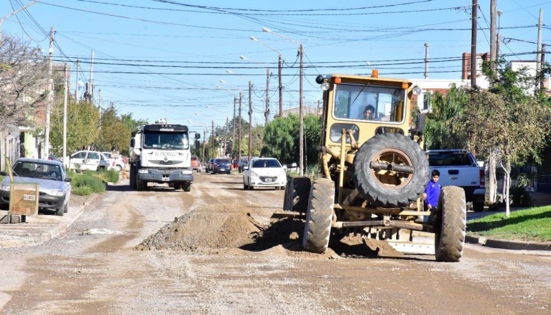 Vialidad realizó trabajos en Madryn. 