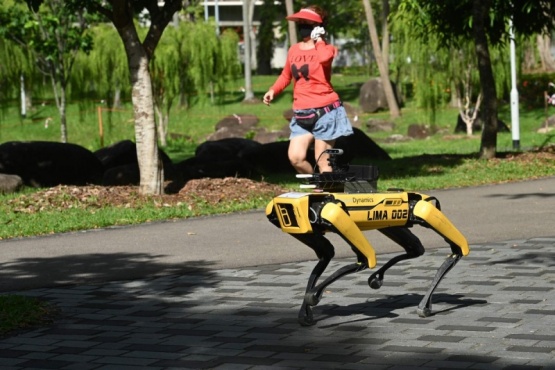 La policía de cancela el polémico uso de perros-robot