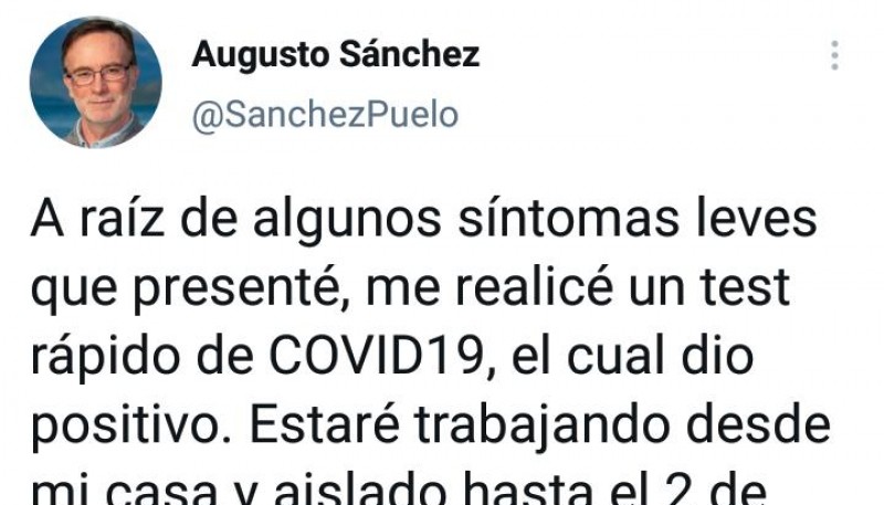 El Intendente de Lago Puelo dio positivo a coronavirus 