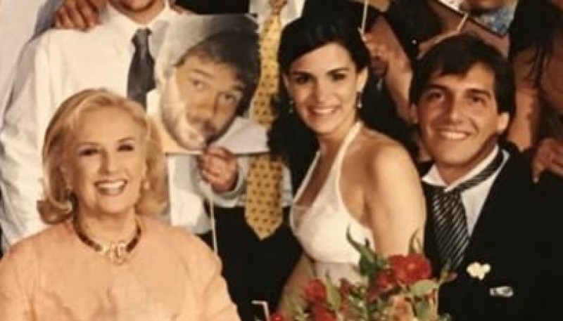 Se filtraron fotos inéditas de Mirtha Legrand en el casamiento de Franco Mercuriali