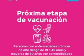 Vacunar para prevenir: Habilitan turnos para mayores de 50 con comorbilidades