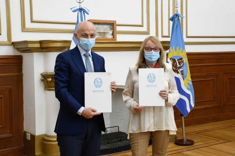 Alicia Kirchner junto a Fernando Cotillo.