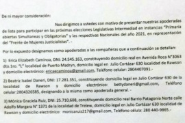 Frente de Mujeres Justicialista oficializó apoderadas para la presentación de una lista