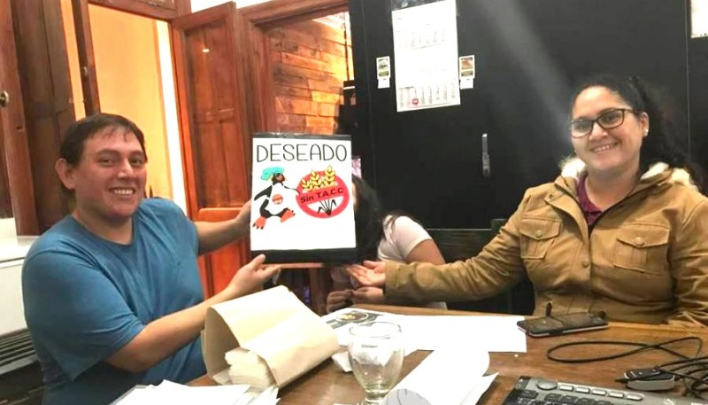 Lidia Belén López y Rubén Bernardi, dueños de “Deseado sin TACC”.